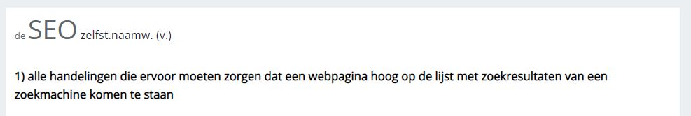 wat is SEO